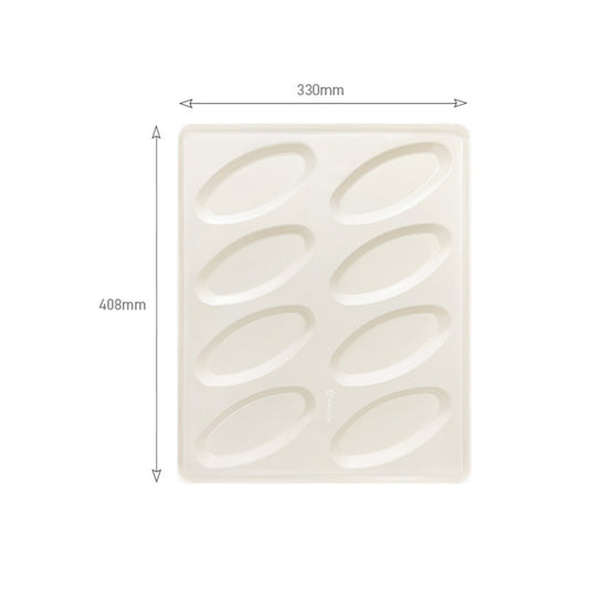 (New) Salted Bread White Silicone Mold Nonstick 8 Cavities