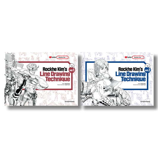Rockhe Kim’s Line Drawing Technique Book Set (English Ver.)