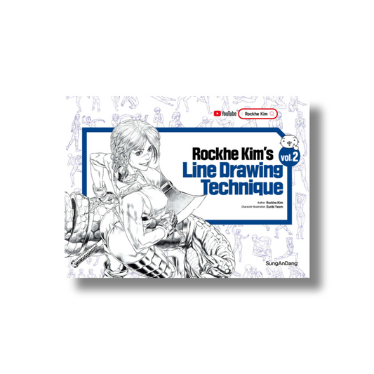 Rockhe Kim’s Line Drawing Technique Vol. 2 (English Ver.)