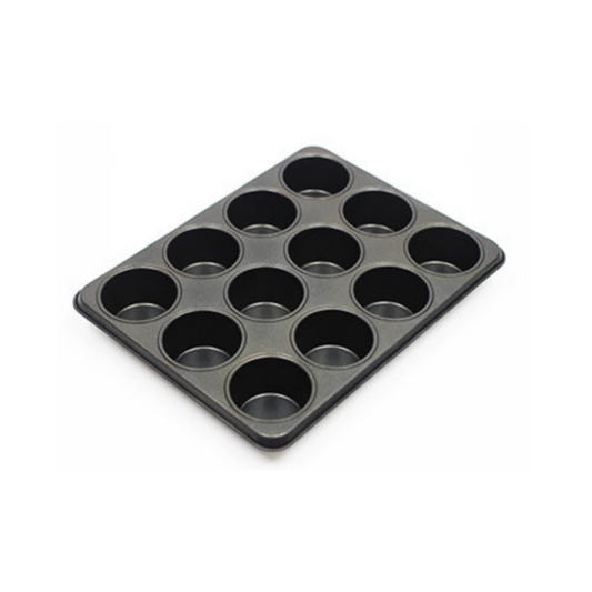 Muffin Pan & Cupcake Pan, 12-Cup, Steel