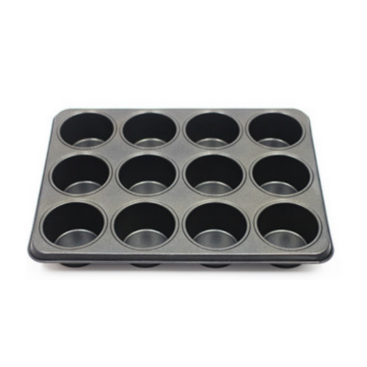 Muffin Pan & Cupcake Pan, 12-Cup, Steel