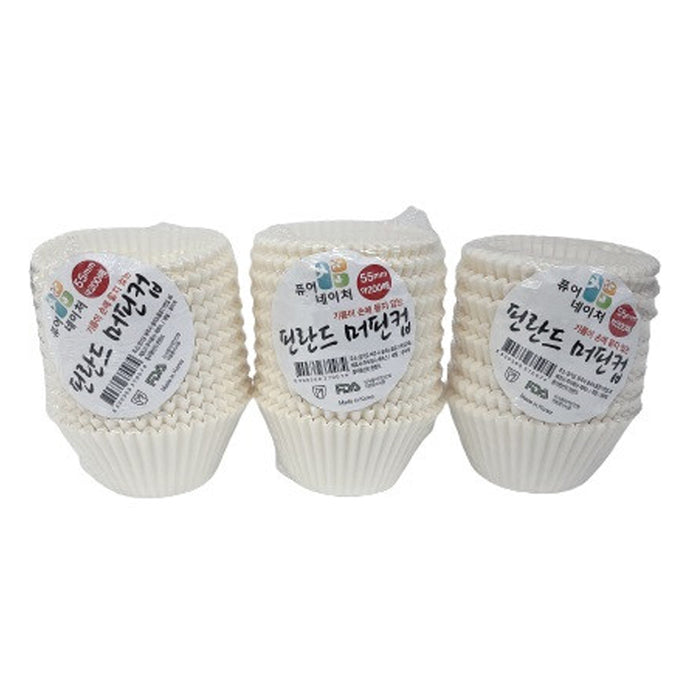 Cupcake Liners 200 Count, No Smell, Food Grade & Grease-Proof Baking Cups Paper