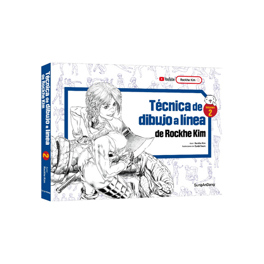 Técnica de dibujo a línea de Rochke Kim Vol.2 (Spanish)