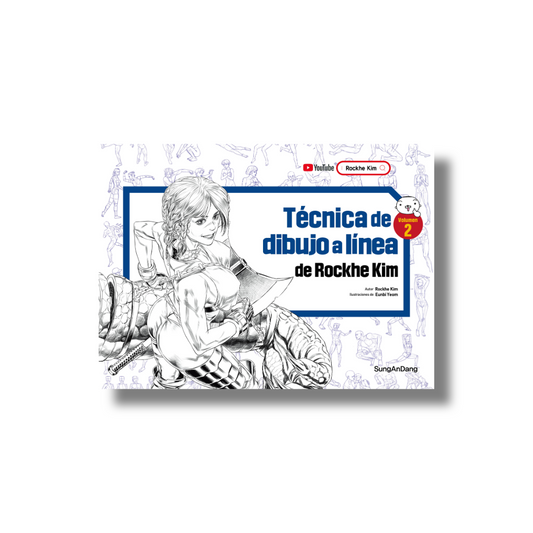 Técnica de dibujo a línea de Rochke Kim Vol.2 (Spanish)