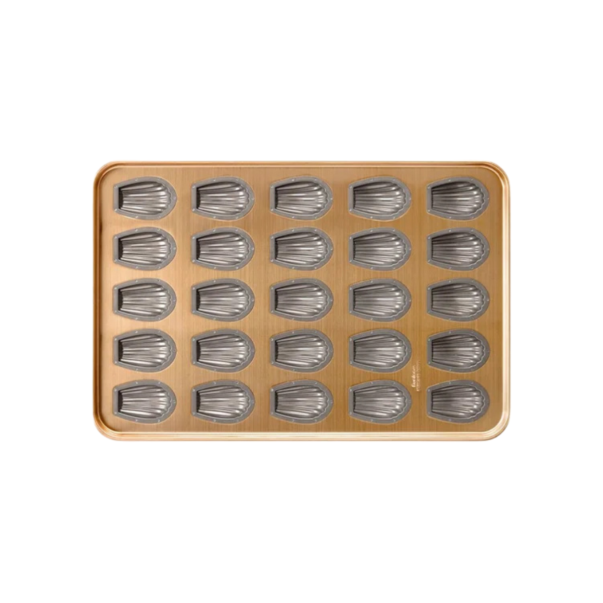 Commercial Silpap Gold deep fan madeleine pan with 25 cavities for professional bakeries, K-ZONE STUDIO