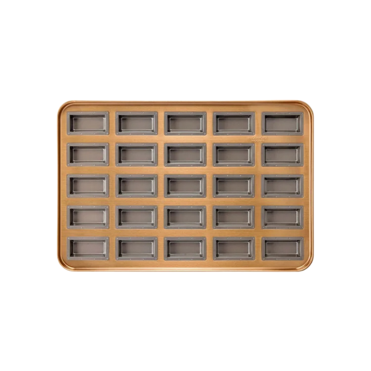 Commercial Silpap Gold deep financier pan with 25 cavities for professional bakeries, K-ZONE STUDIO