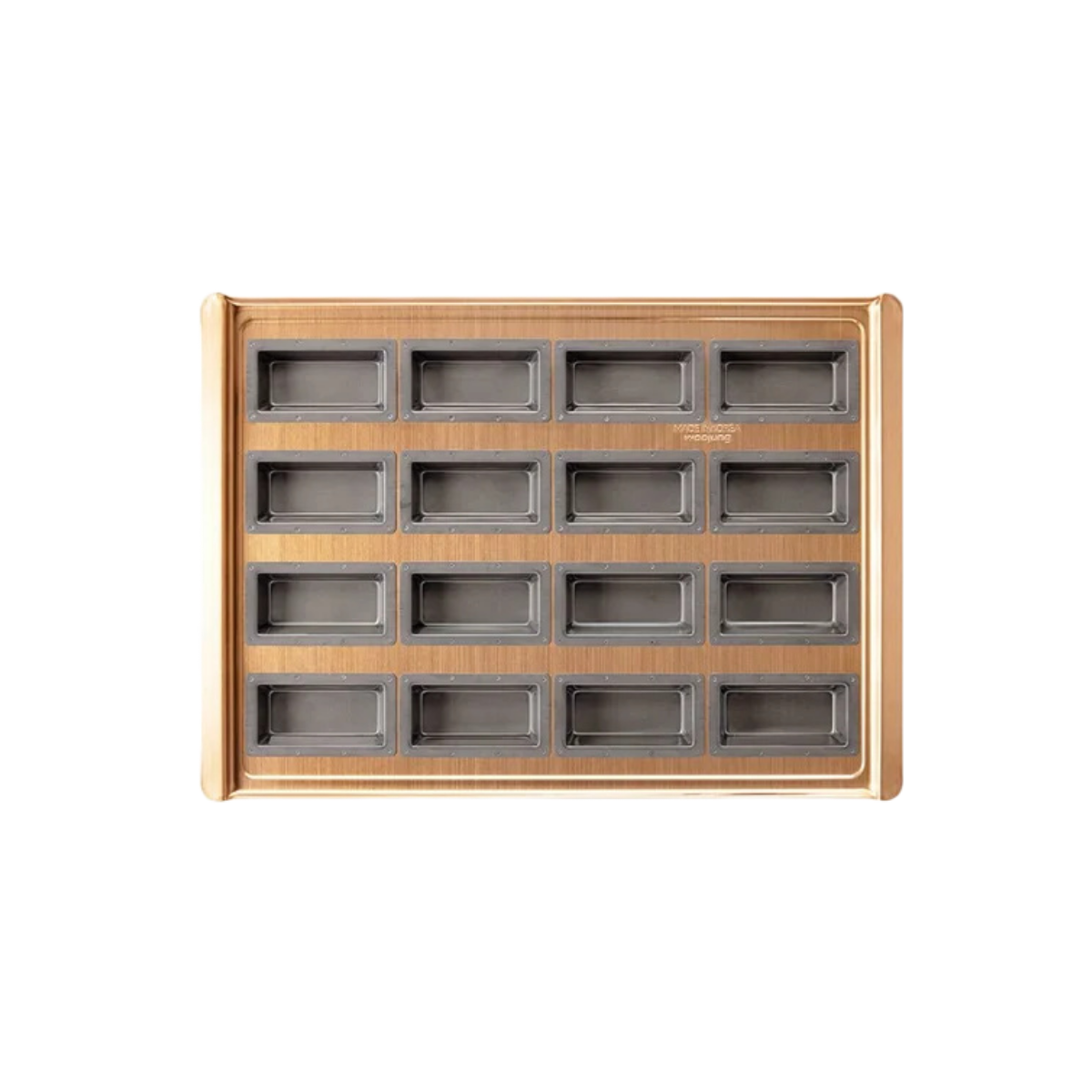 Commercial Silpap Gold deep financier pan with 16 cavities for UNOX and VENIX ovens, K-ZONE STUDIO