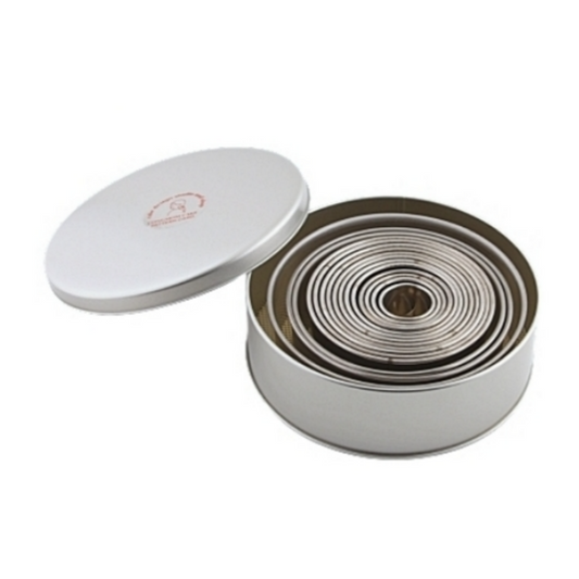 Congmom's Round Stainless Steel Cake Ring Cutter Set (15 EA Rings)