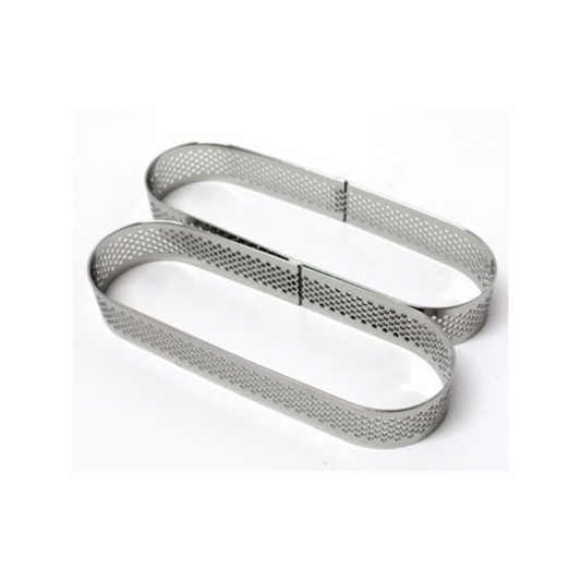 Eclair Perforated Stainless Steel Tart Ring