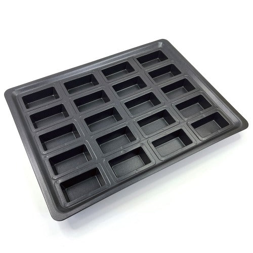 Commercial deep financier pan with 20 cavities for UNOX and VENIX ovens, K-ZONE STUDIO