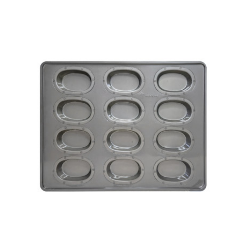 Silpap BZ Oval Financier pan 12 hole - K-ZONE STUDIO