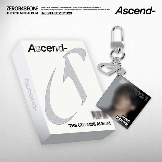 ZEROBASEONE - The 6th Mini Album [Ascend-] LENTICULAR KEYRING Ver. [1 of 5 Types Random Shipment]