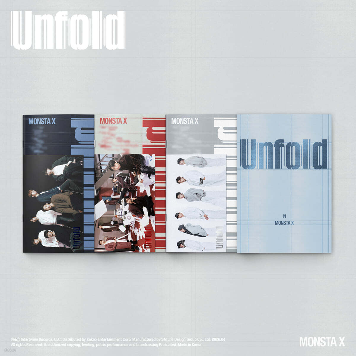 MONSTA X - Unfold [4 Types Set] | Entertainment | K-ZONE STUDIO