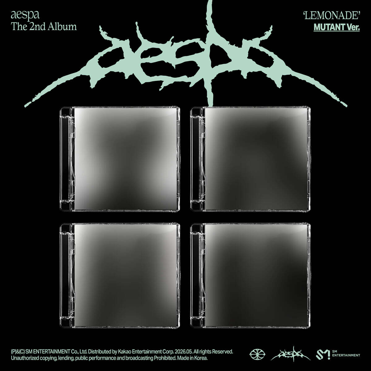 aespa - 2nd Album : LEMONADE [MUTANT Ver.][1 of 4 Types Random
