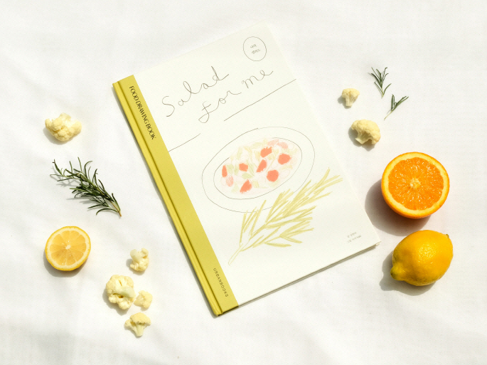 Salad for Me (Food Drawing Essay Book) freeshipping - K-ZONE STUDIO